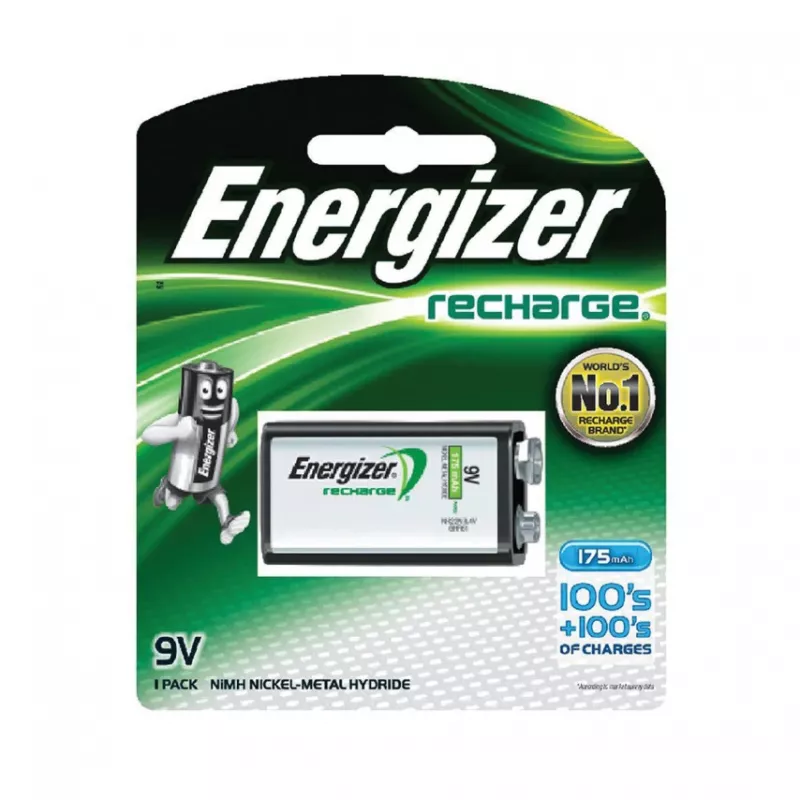Batteria ricaricabile Energizer NiMH 9V PP3 175mAh confezione singola