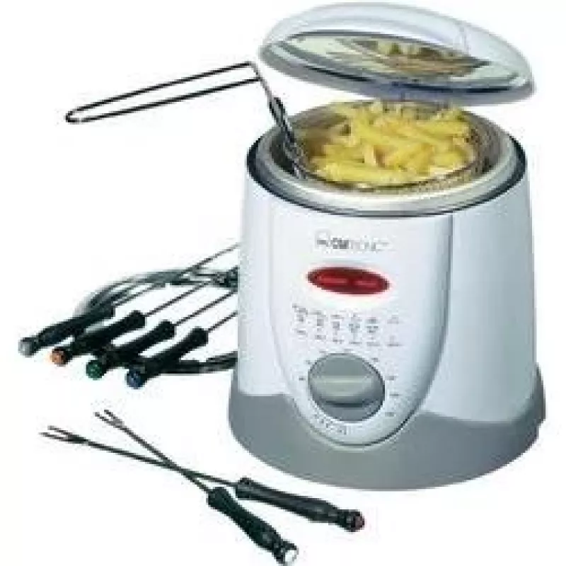 Friggitrice Clatronic FFR 2916 Single 1 L a sé stante 900 W grigio, bianco