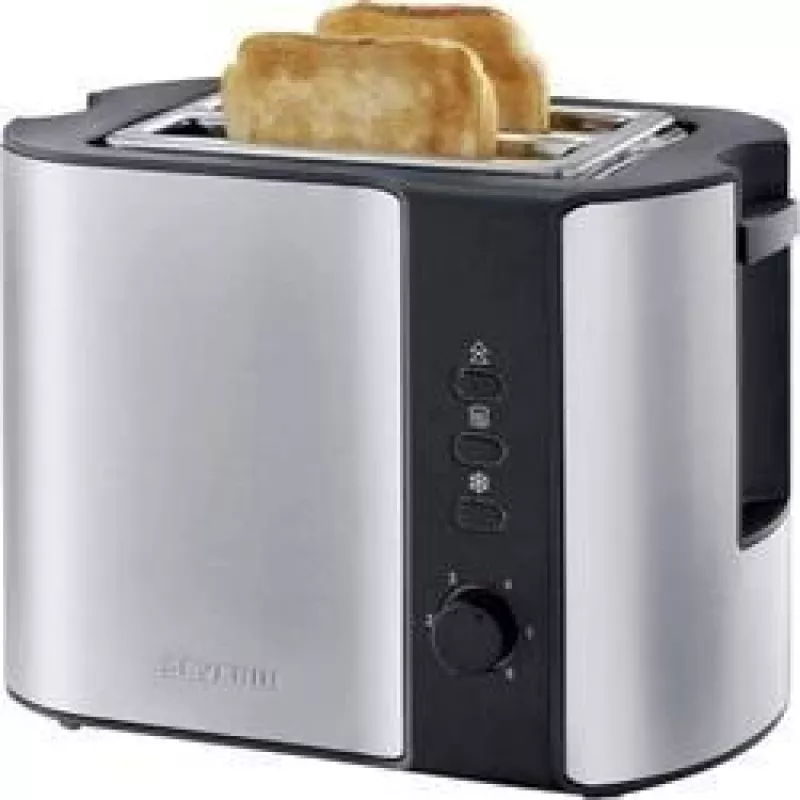 Severin 2589 2 fette 800 W nero, acciaio inox