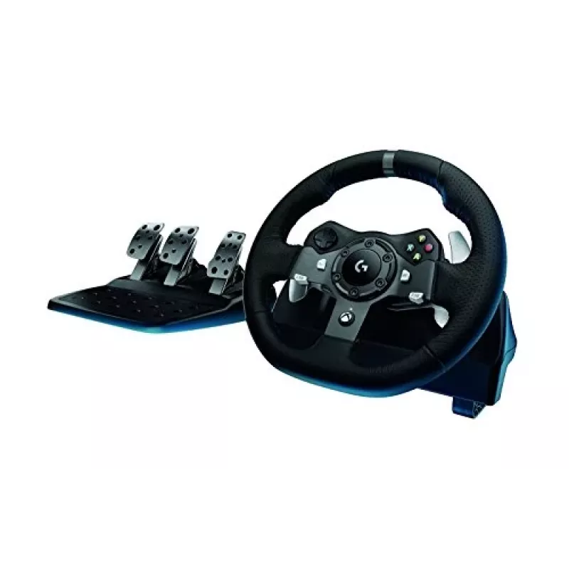 Logitech G920 Driving Force volante da corsa con pedali per Xbox One e PC, USB, nero (941-000123)