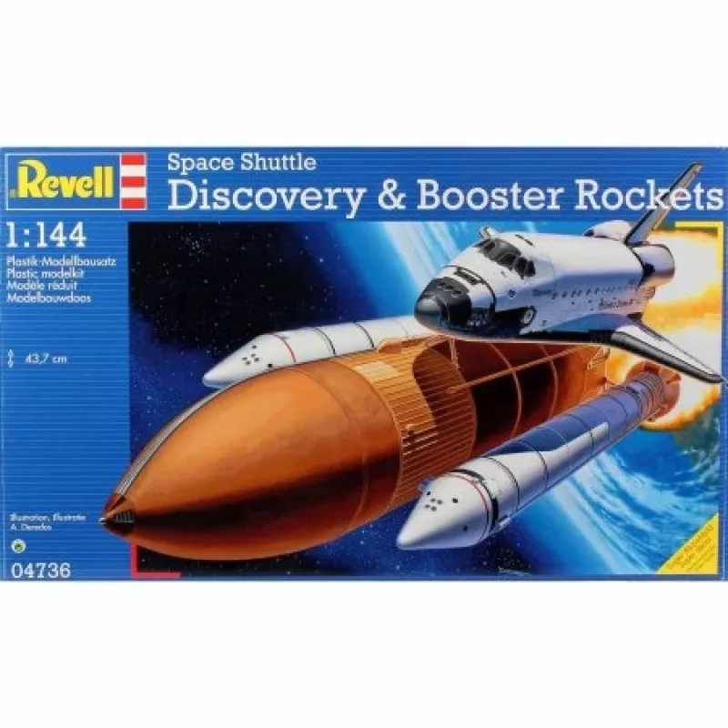 Kit di montaggio Space Shuttle Revell Space Shuttle Discovery + razzi booster