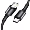 Baseus cavo intrecciato ad alta densità Type-C a Lightning, PD, 20W, 1m (nero)