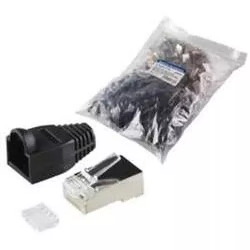 Connettore per fili RJ45 LogiLink MP0022 nero trasparente