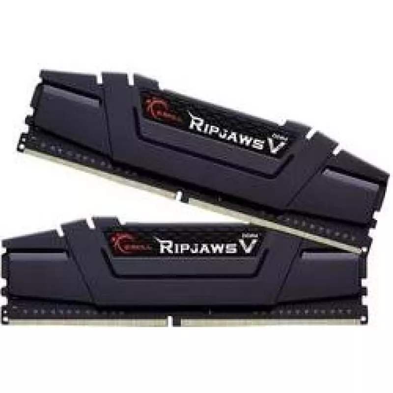 DIMM 16 GB DDR4-3200 (2x 8 GB) kit dual, memoria per computer nero, F4-3200C16D-16GVKB, Ripjaws V, INTEL XMP