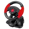 Volante ESPERANZA EG103 controller gaming - PC/PS2/PS3, 13 tasti, vibrazione, sensore di accelerazione, nero/rosso