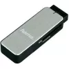 Hama 123900 lettore di schede USB 3.0 SD/microSD, alluminio, nero/argento