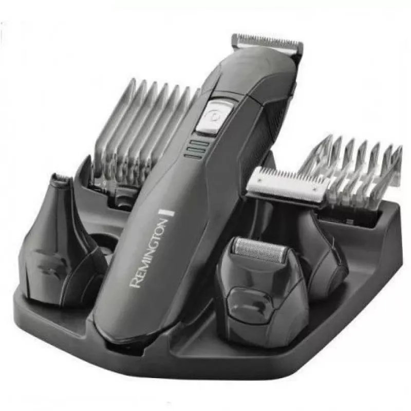 Remington PG6030 Edge kit per la cura personale, lame rivestite in titanio, 7 impostazioni di lunghezza, batteria, per barba/testa/naso/orecchie, nero