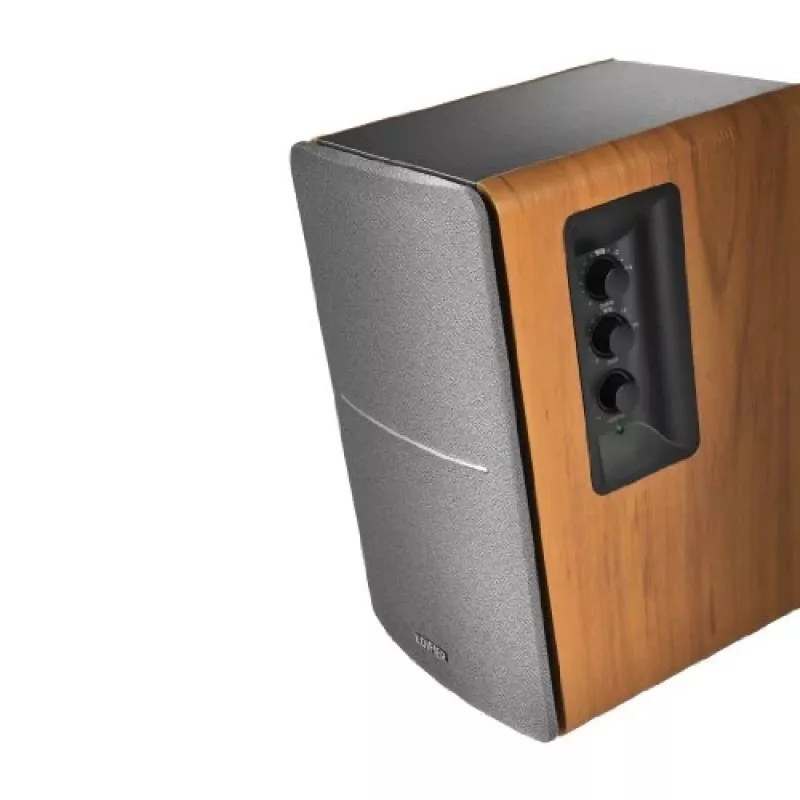 Edifier R1280T sistema di diffusori attivi da scaffale con telecomando e doppi ingressi RCA - legno marrone