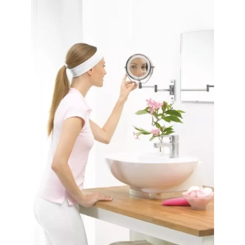 Specchio da trucco illuminato Beurer BS59 diametro 11 cm argento