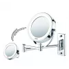 Specchio da trucco illuminato Beurer BS59 diametro 11 cm argento