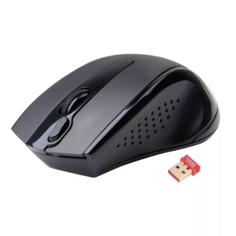 Mouse RF wireless A4Tech G9-500F, per destrimani, 1000 DPI, ricevitore nano 2,4 GHz, portata 15 m, batteria AA