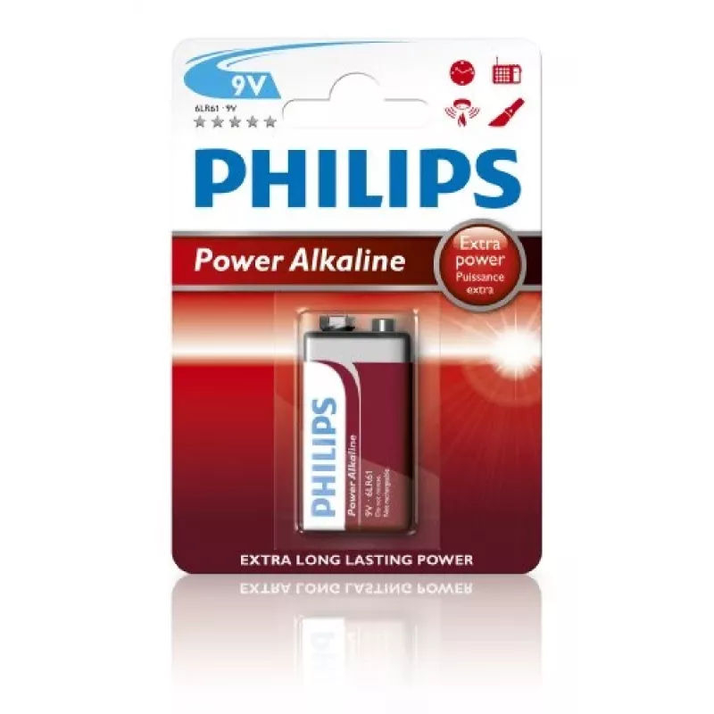 Batteria usa e getta Philips Power Alkaline Battery 6LR61P1B/10