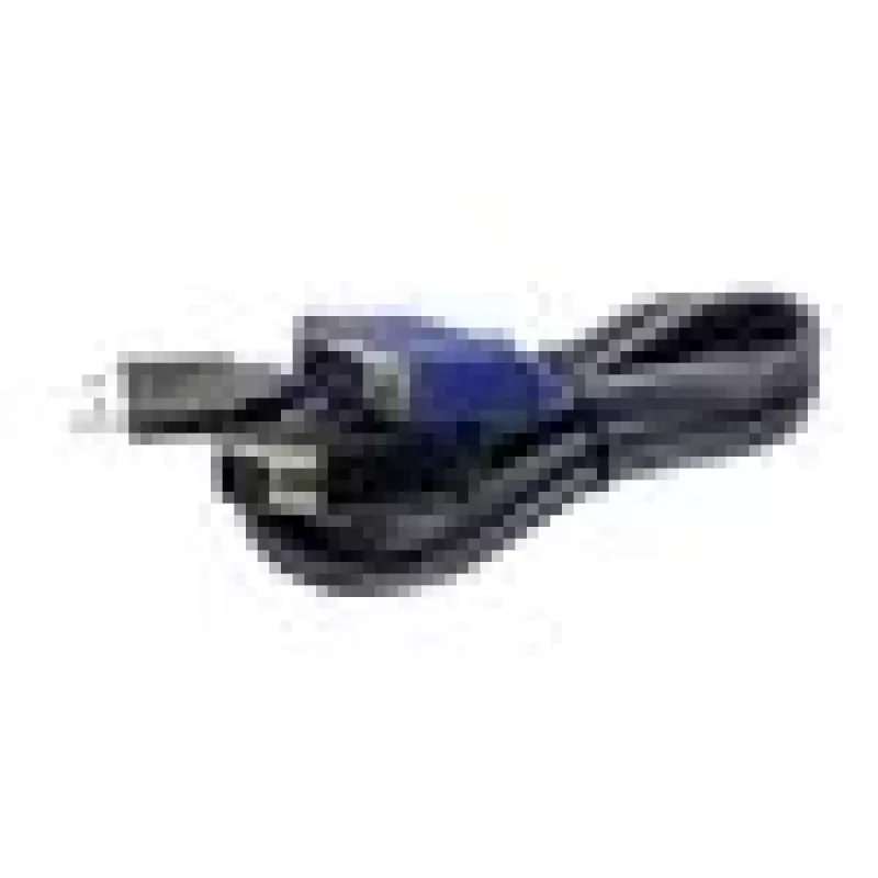 TRENDnet TK CU10 - cavo tastiera / video / mouse (KVM) - USB Type A, 4 pin, HD-15 (M) - HD-15 (M) - 3,1 m - nero (TK-CU10)