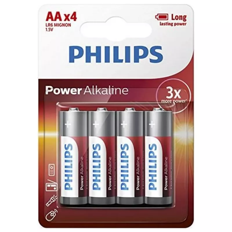 Batteria usa e getta Philips Power Alkaline Battery LR6P4B/10