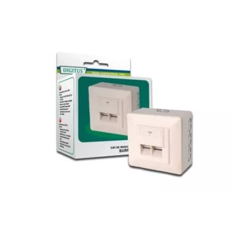 Digitus CAT 5e, Classe D, presa di rete, schermata, a montaggio superficiale