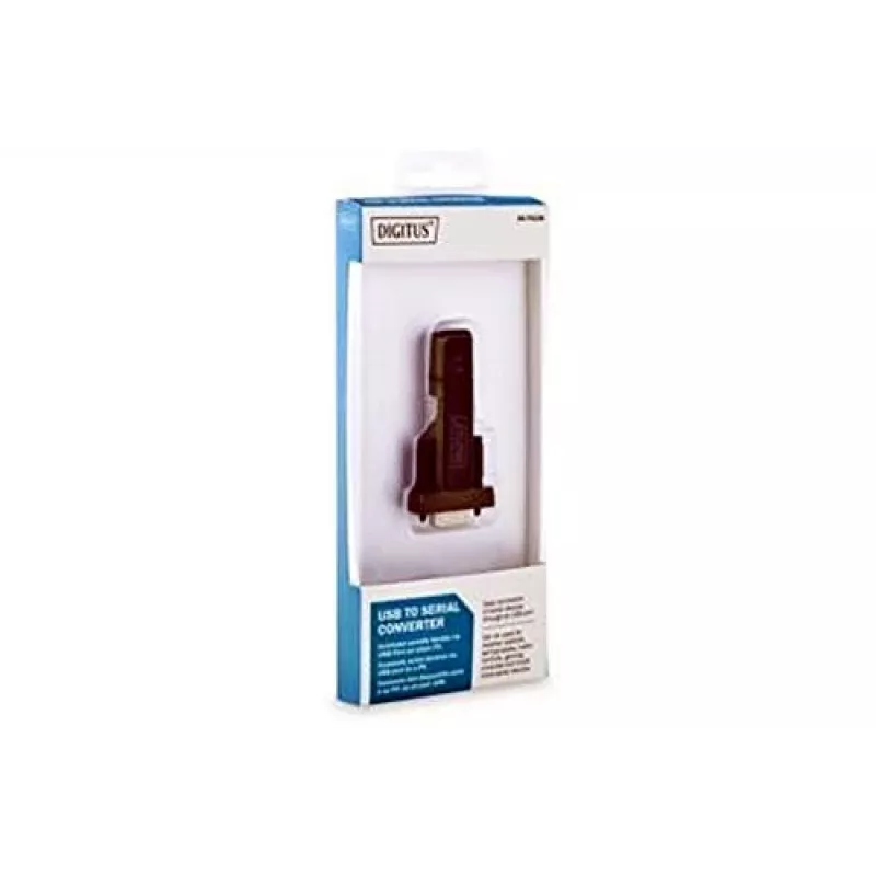 DIGITUS convertitore USB 2.0 a seriale DSUB 9M incl. cavo USB-A 80 cm chipset FTDI USB 2.0 a RS232 (FT232RL)
