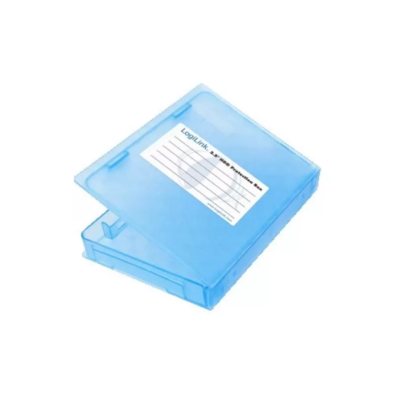 Box HDD LogiLink per dischi esterni 2.5, custodia blu, resistente a urti e acqua, richiudibile (UA0131)