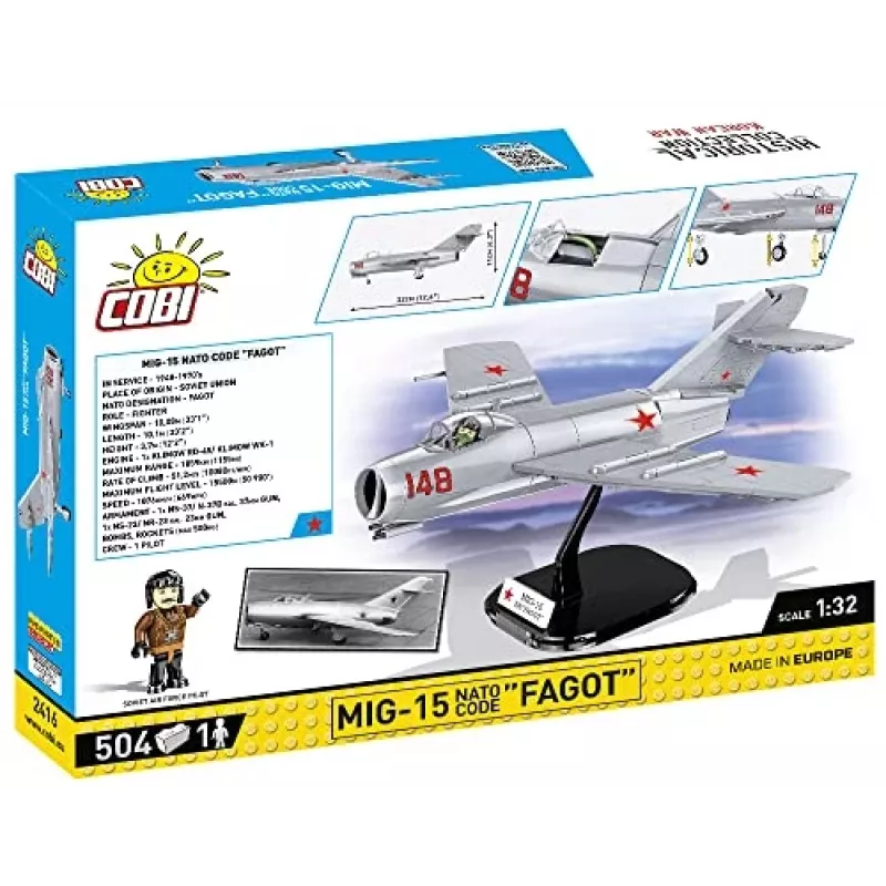 COBI Historical Collection Guerra di Corea MIG-15 codice NATO Fagot jet sovietico