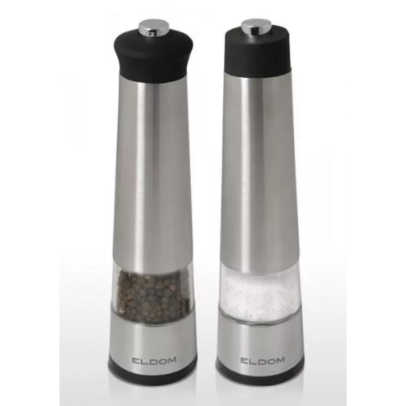 2X ZMP4 Set macina pepe e macina sale elettrici in un grande case design acciaio inox