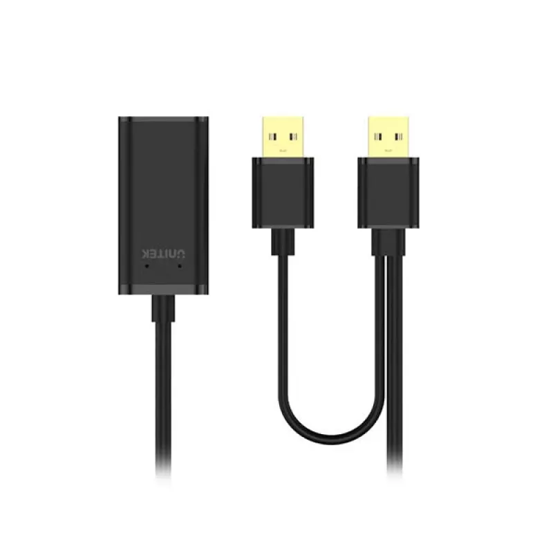Cavo USB UNITEK Y-278 USB 2.0 10 m 2 x USB A USB A nero