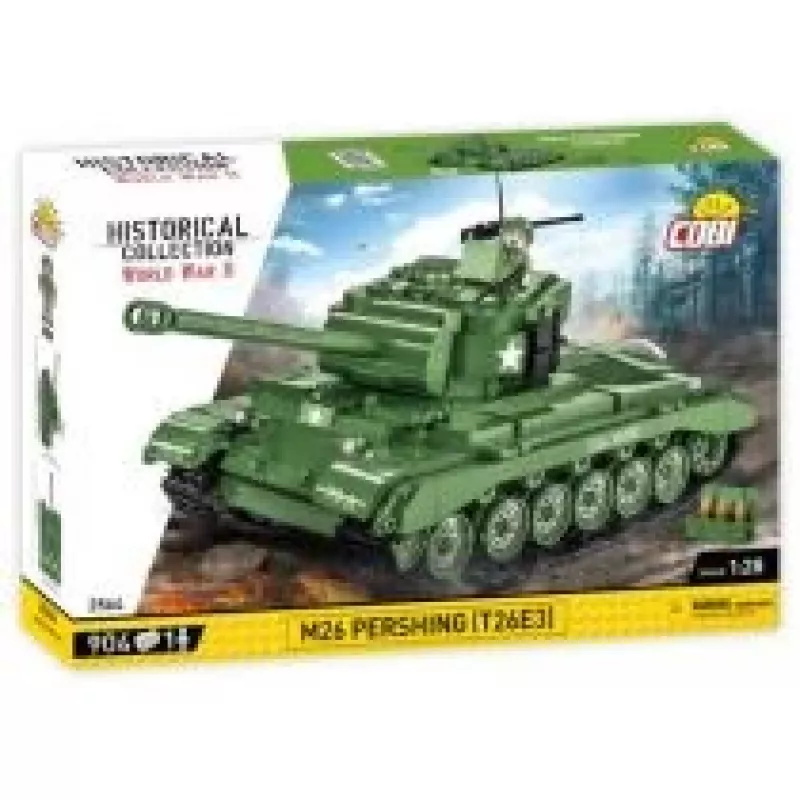 Set da costruzione COBI M26 Pershing T26E3 904 pezzi plastica per bambini da 3 anni