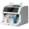 Safescan 2850 conta banconote con rilevamento falsi (UV, magnetico, dimensione), 1500 banconote/min, display touch, bianco
