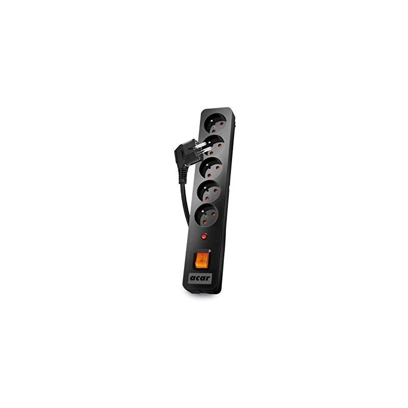 Acar X5/1,5 ciabatta 5 prese con protezione da sovratensione 1,5 M Acar X5-Black