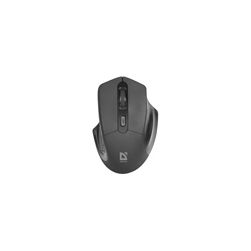 Mouse ottico wireless DEFENDER Datum MB-345 RF, ambidestro/destro, 1600 DPI, 3 tasti, ricevitore USB RF, nero
