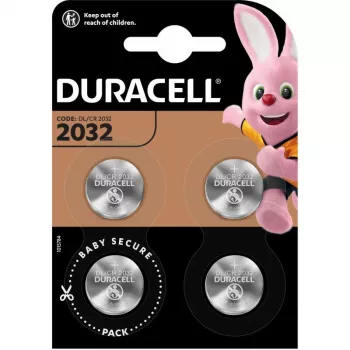Duracell CR2032 pila a bottone litio 3V — confezione da 4