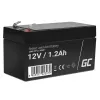 Green Cell AGM17 batteria per UPS, AGM al piombo acido sigillata (VRLA), 12 V 1,2 Ah, 0,5 kg, nera
