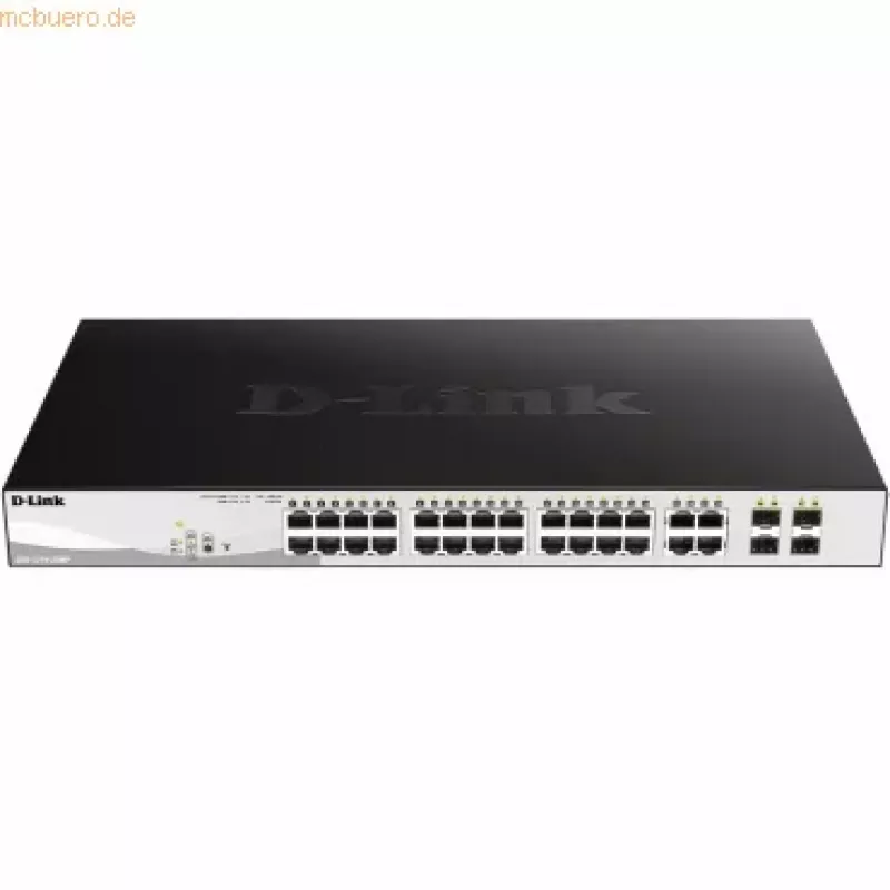 D-Link DGS-1210-28MP/E Switch di rete Managed L2 Gigabit Ethernet (10/100/1000) Power over Ethernet (PoE) 1U nero, grigio