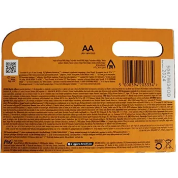 Batteria domestica Duracell monouso AA alcalina