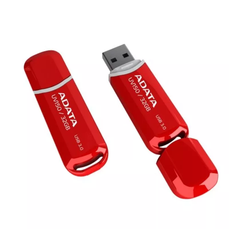 Chiavetta USB ADATA DashDrive UV150 32 GB, USB Type-A 3.2 Gen 1, rosso, design con cappuccio