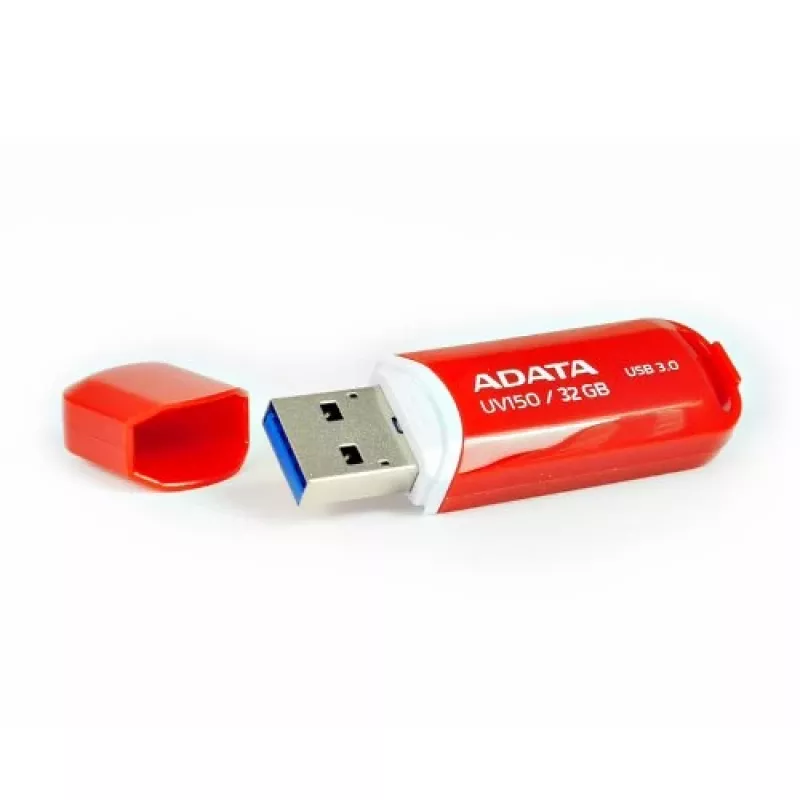Chiavetta USB ADATA DashDrive UV150 32 GB, USB Type-A 3.2 Gen 1, rosso, design con cappuccio