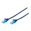 Digitus cavo di rete Cat5e U/UTP 0,25 m blu U/UTP (UTP)