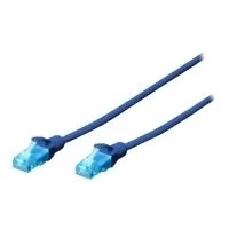 Digitus cavo di rete Cat5e U/UTP 0,25 m blu U/UTP (UTP)