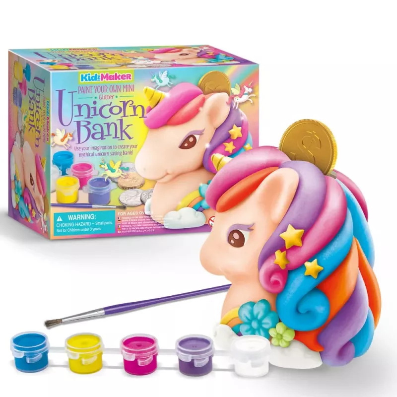 4M - Kidzmaker Salvadanaio Unicorno Glitter
