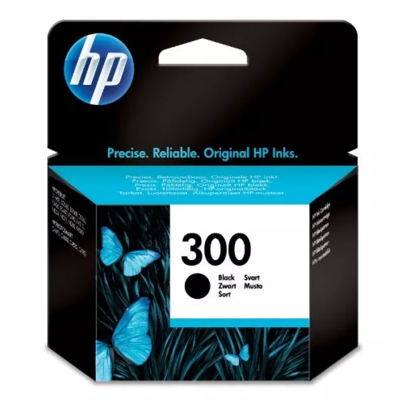 HP 300 cartuccia d'inchiostro originale nera, nero, 1 pz., 200 pagine