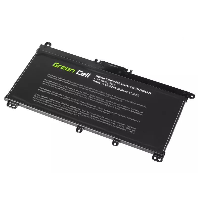 Batteria Green Cell HP145 per HP Pavilion (LiPo 3600 mAh, 11,55 V, nero)