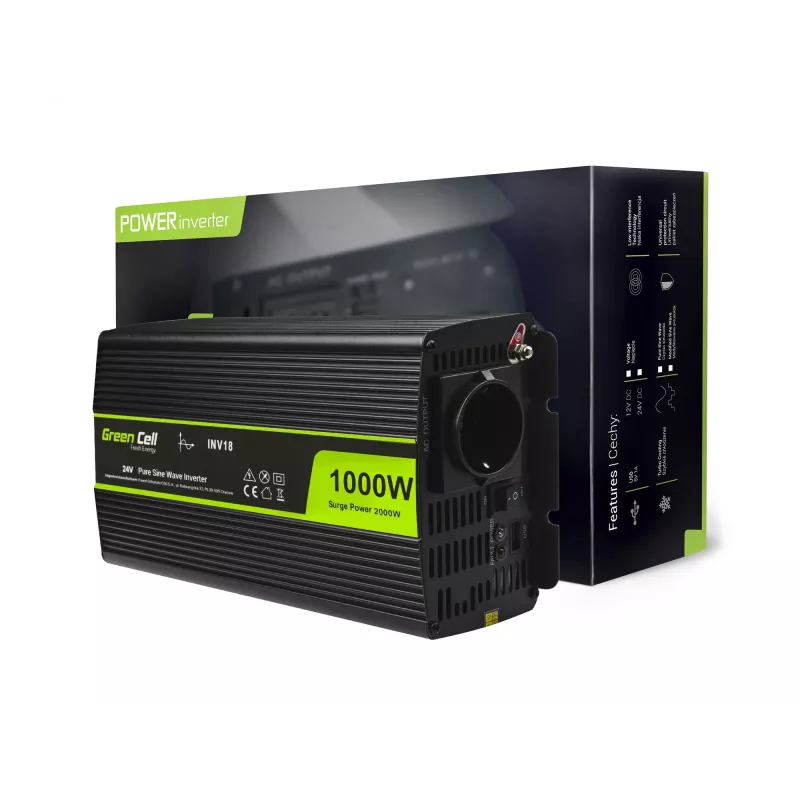 INV18 - universale - auto - 24 V - 1000 W - 230 V - DC-AC