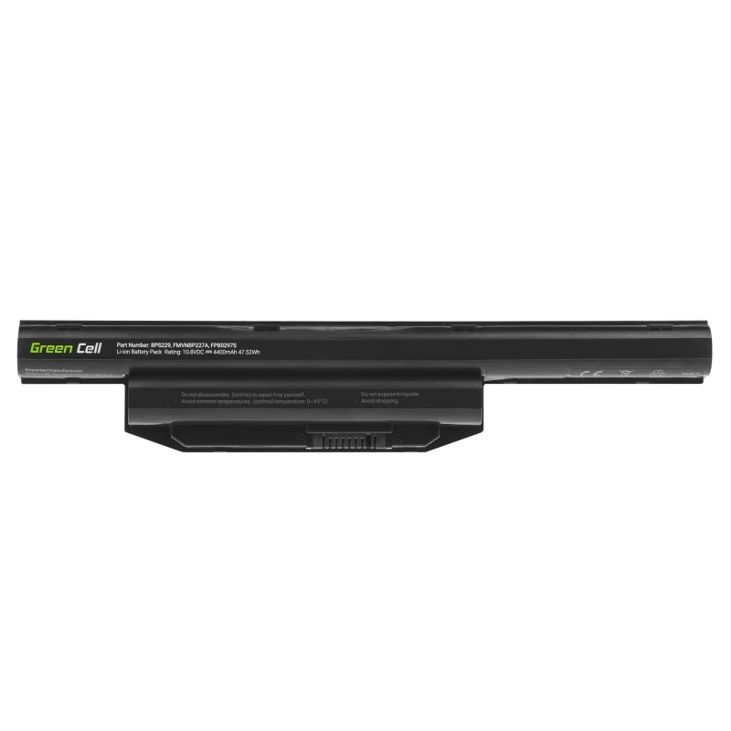 Batteria Green Cell FS31 per Fujitsu LifeBook — LiPo 4400 mAh, 11,1 V, nero, 1 pz.