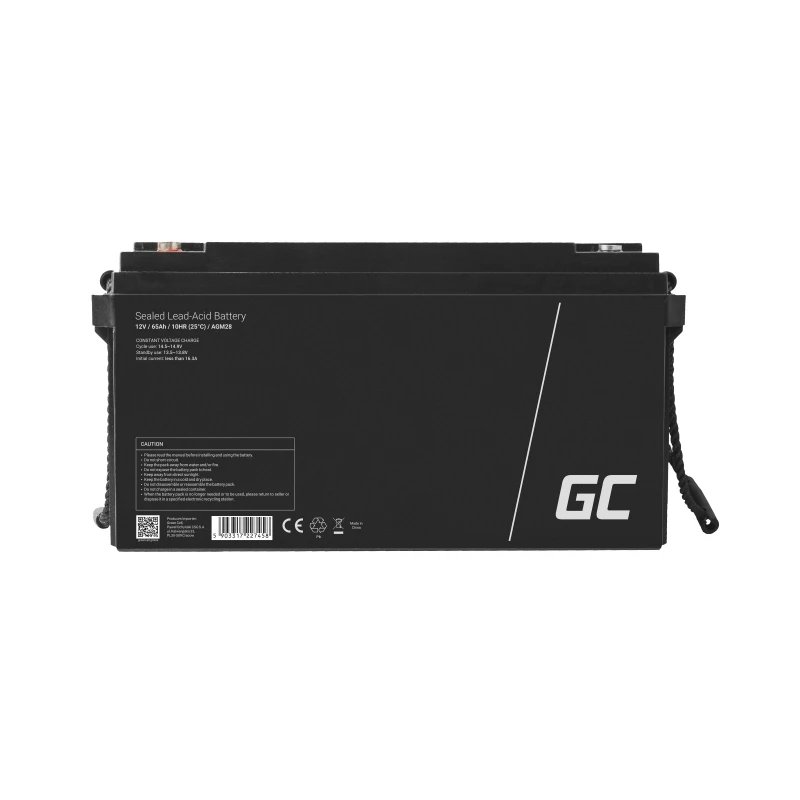 Batteria Green Cell AGM28 industriale ricaricabile piombo-acido (VRLA) 12 V 65000 mAh, 1 pezzo, 20 kg