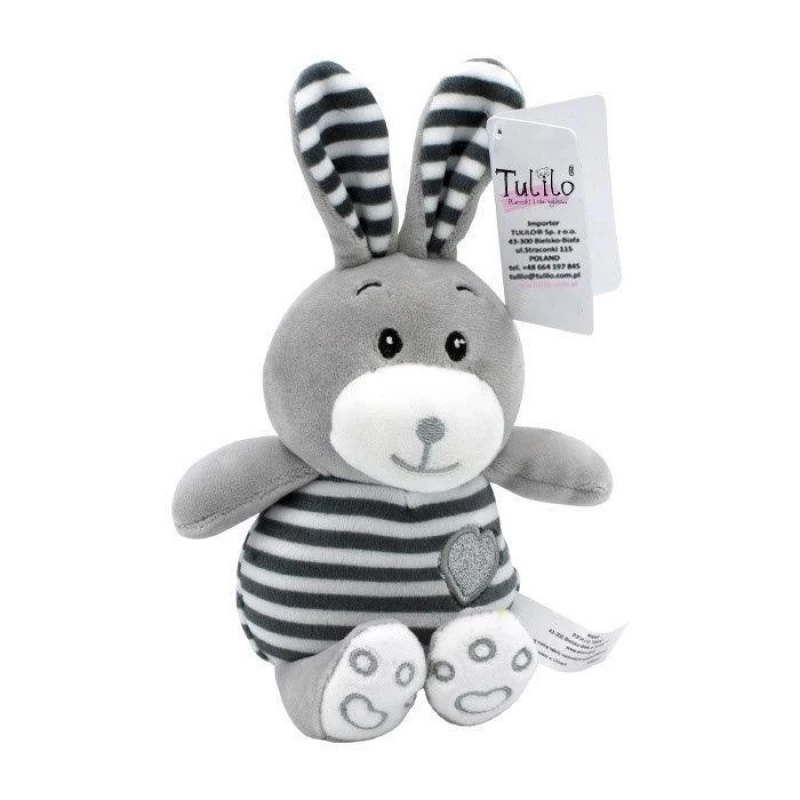 Peluche TULILO Striped Cuddles coniglio 26 cm peluche coniglietto