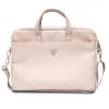 Guess 4G Triangle Logo borsa per laptop 16 rosa pink Saffiano - GUCB15P4TP