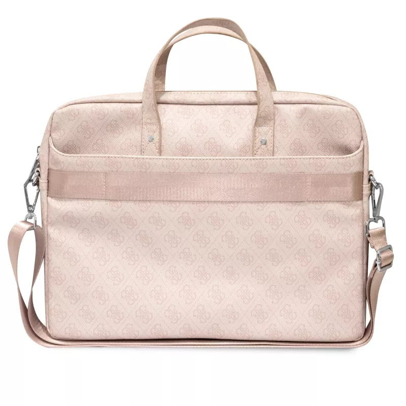 Guess 4G Triangle Logo borsa per laptop 16 rosa pink Saffiano - GUCB15P4TP