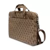 Borsa per laptop GUESS GUCB15P4TW 16 pollici marrone Saffiano con logo triangolo 4G