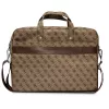 Borsa per laptop GUESS GUCB15P4TW 16 pollici marrone Saffiano con logo triangolo 4G
