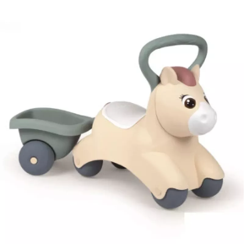 Little Smoby Baby Pony veicolo da spinta e scivolo