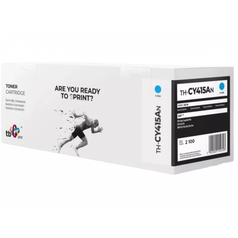 Toner per HP Color LJ Pro W2031A TH-CY415AN 100% nuovo ciano