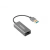 Natec Cricket NNC-1924 adattatore Ethernet da USB 3.0 Type-A a RJ45, 1000 Mbit/s, cavo da 15 cm, nero